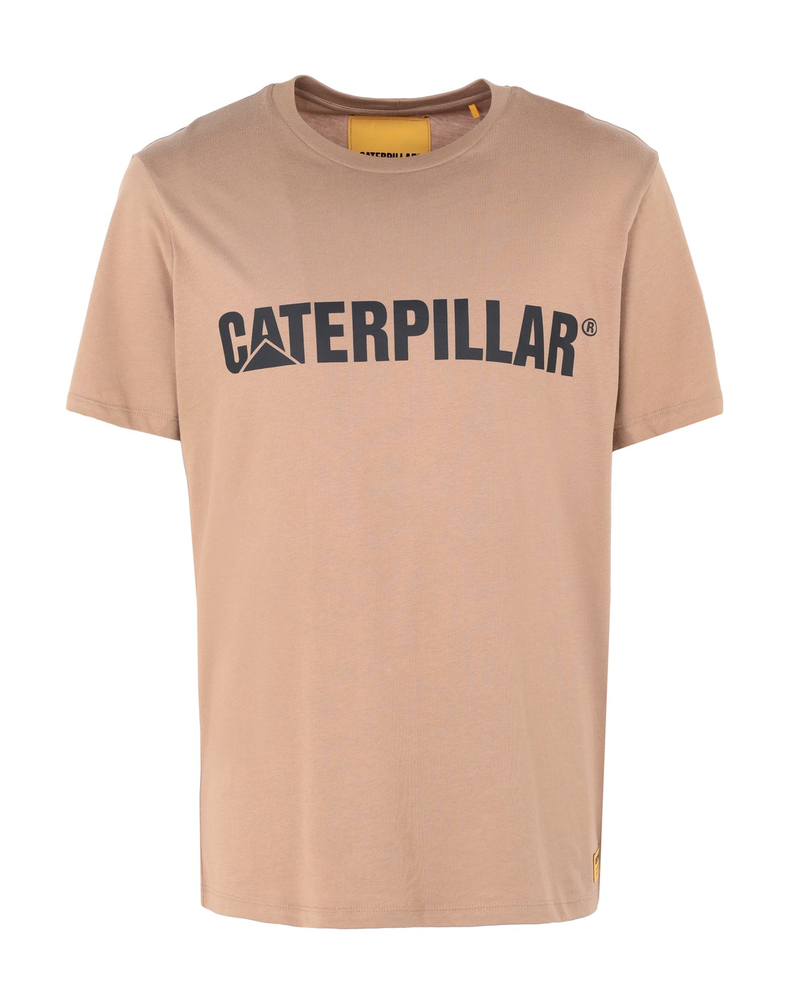《セール開催中》CATERPILLAR メンズ T シャツ ライトブラウン S コットン 100% CATERPILLAR BASIC TSHIRT