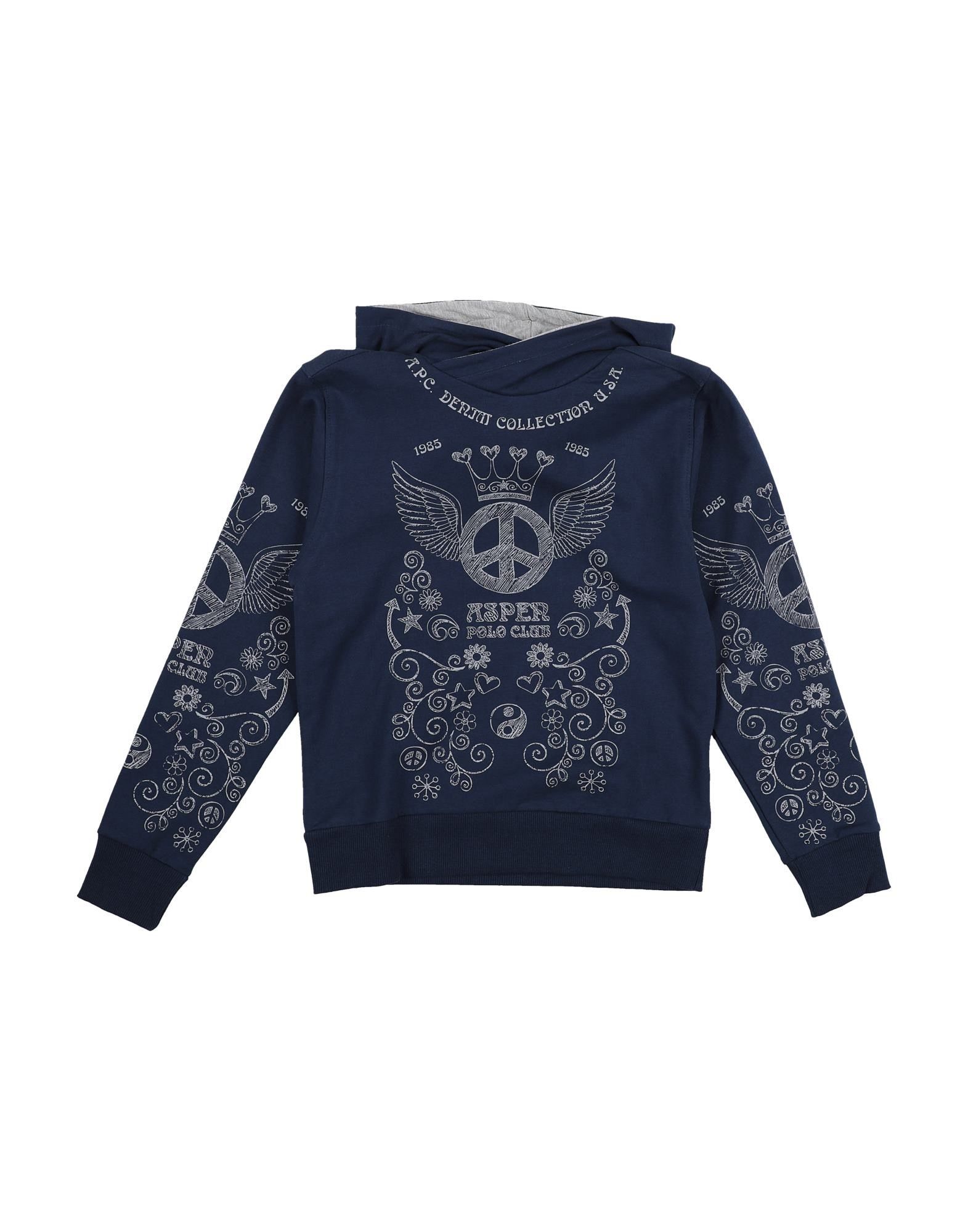 Aspen Polo Club Kids' Sweatshirts In Dark Blue