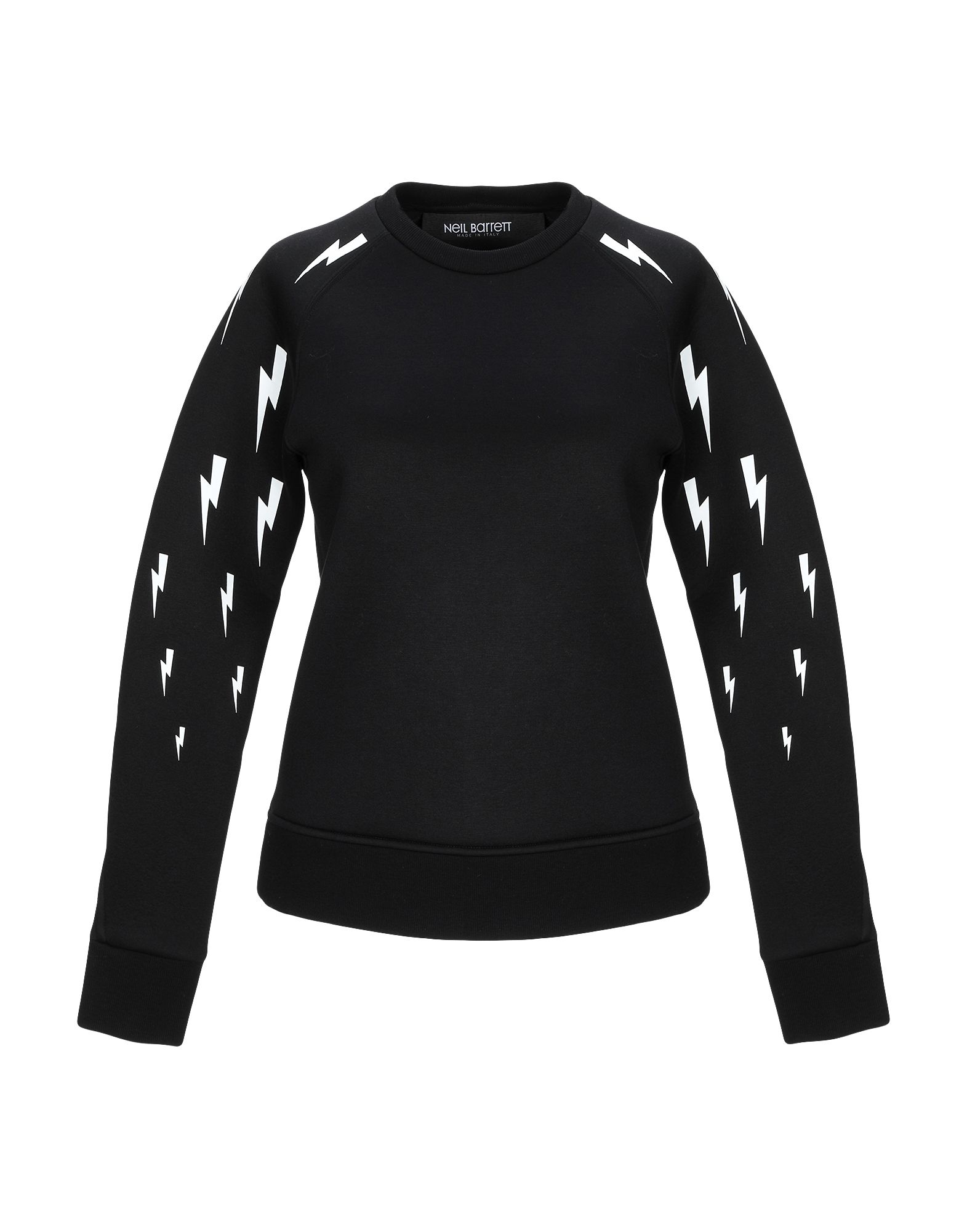 Shop Neil Barrett Woman Sweatshirt Black Size L Viscose, Polyurethane