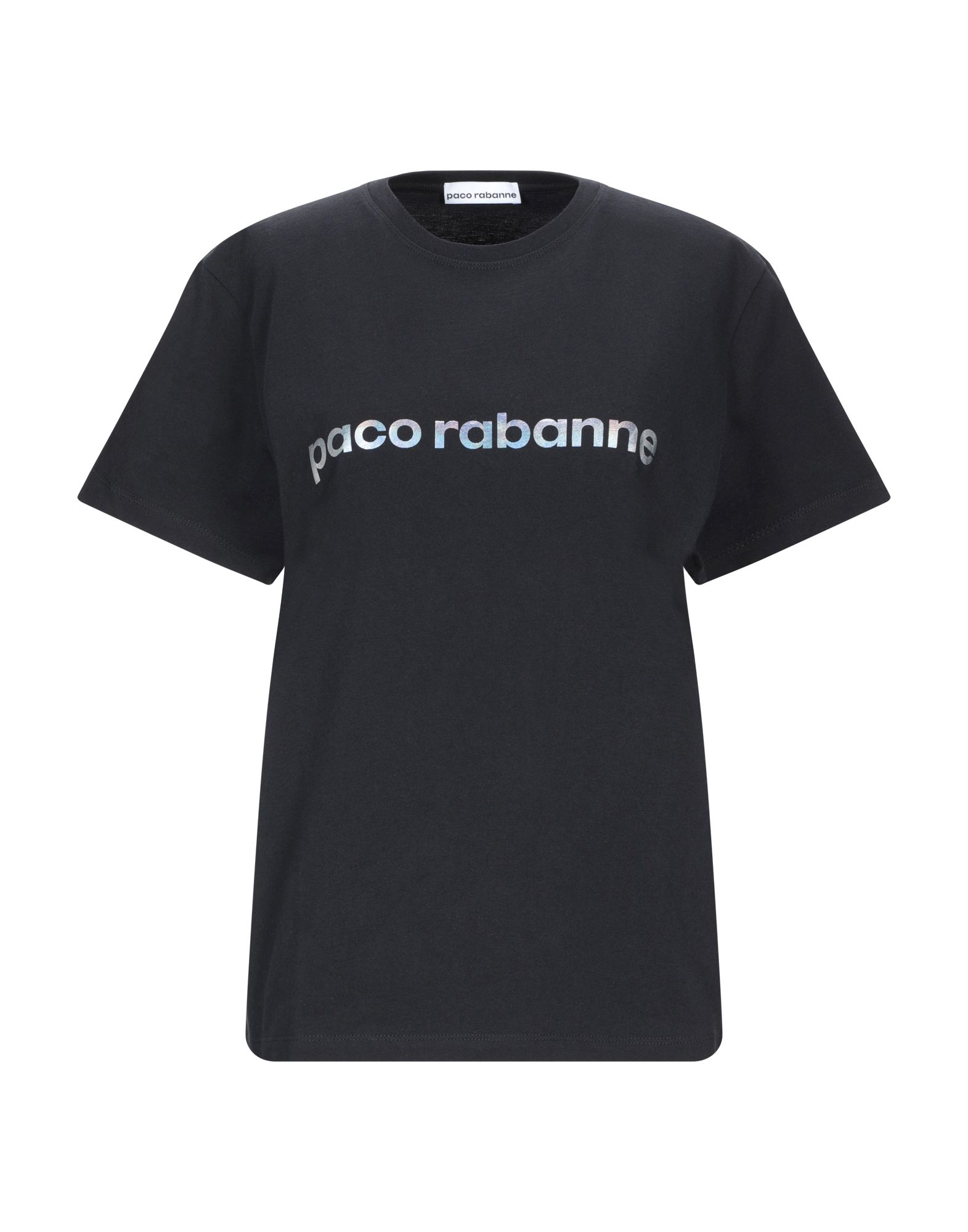 RABANNE RABANNE WOMAN T-SHIRT BLACK SIZE M COTTON 12322478FI 3