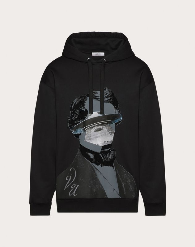 valentino hoodie black