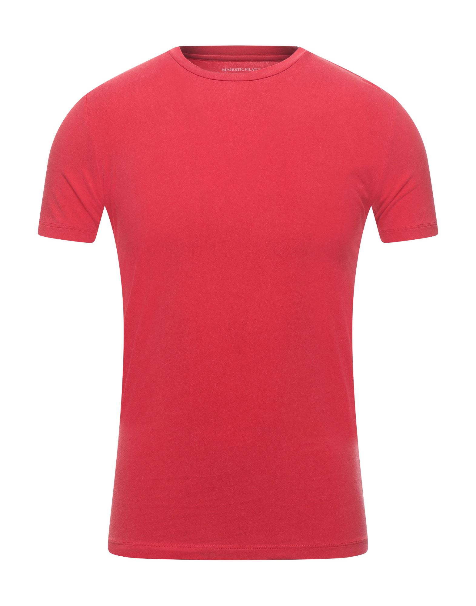 Majestic T-shirts In Red