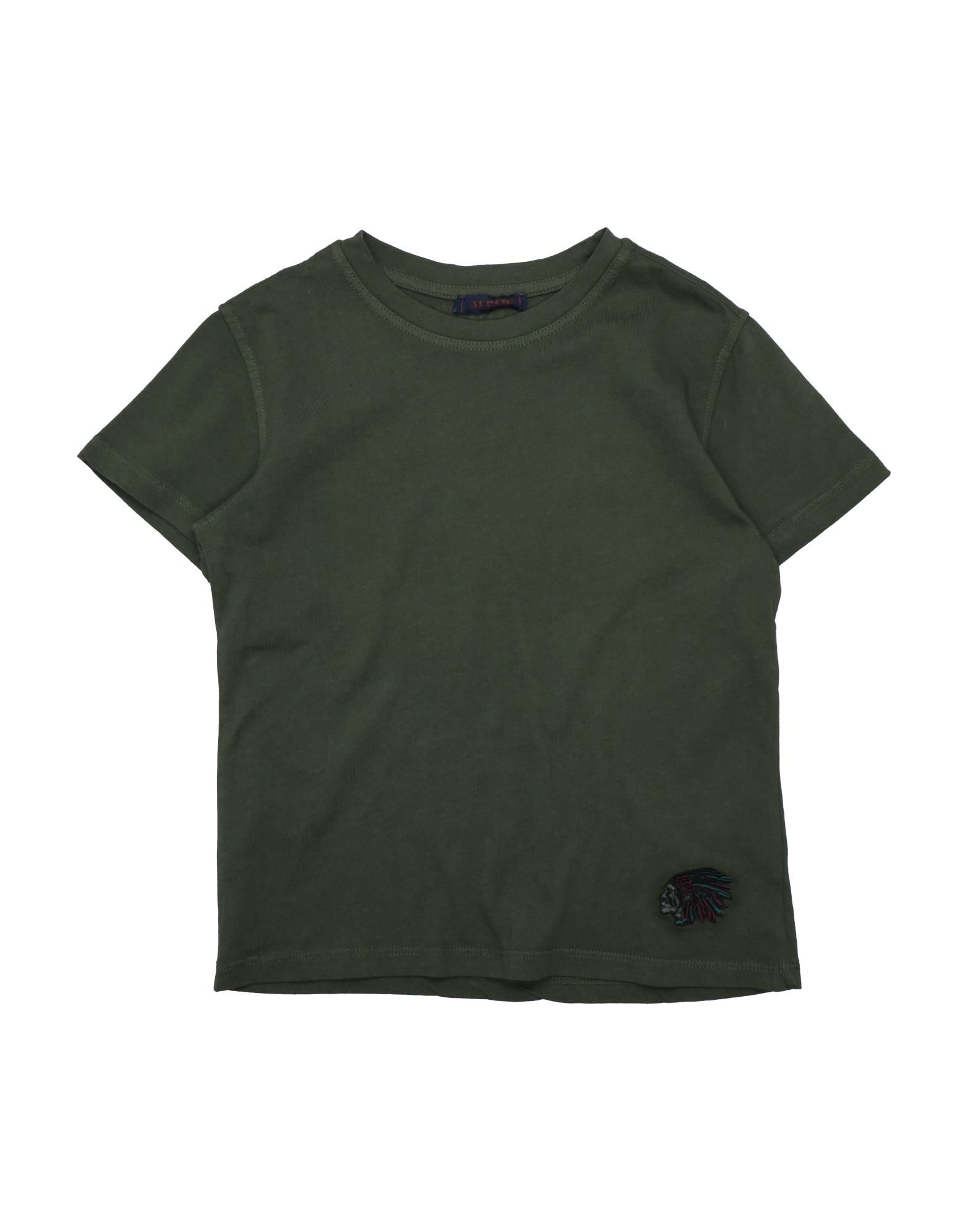 At.p.co Kids' T-shirts In Military Green