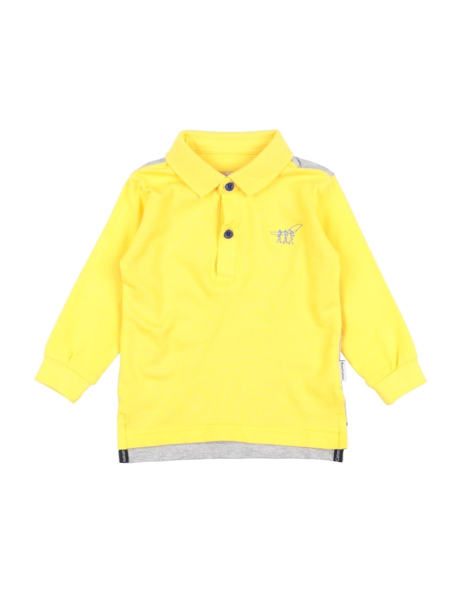 Henry Cotton's Kids' Polo Shirts In Yellow