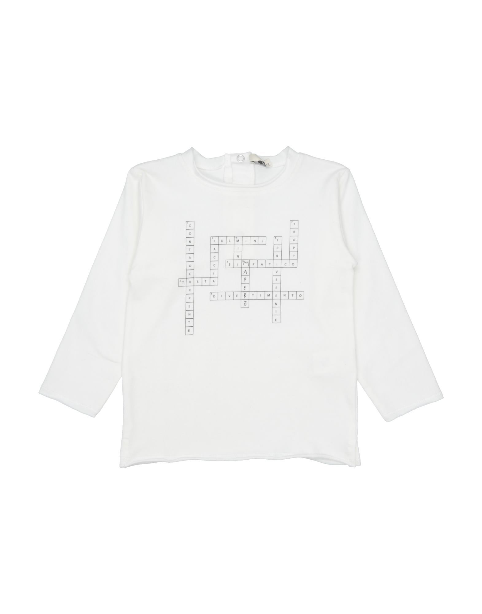 Shop Mapero Maperō Newborn Boy T-shirt White Size 3 Cotton, Elastane