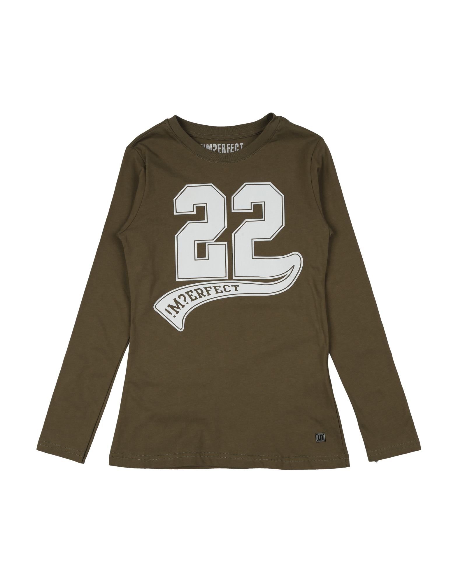 !m?erfect Kids'  T-shirts In Military Green