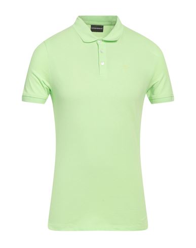 Emporio Armani Man Polo Shirt Light Green Size 3xl Cotton