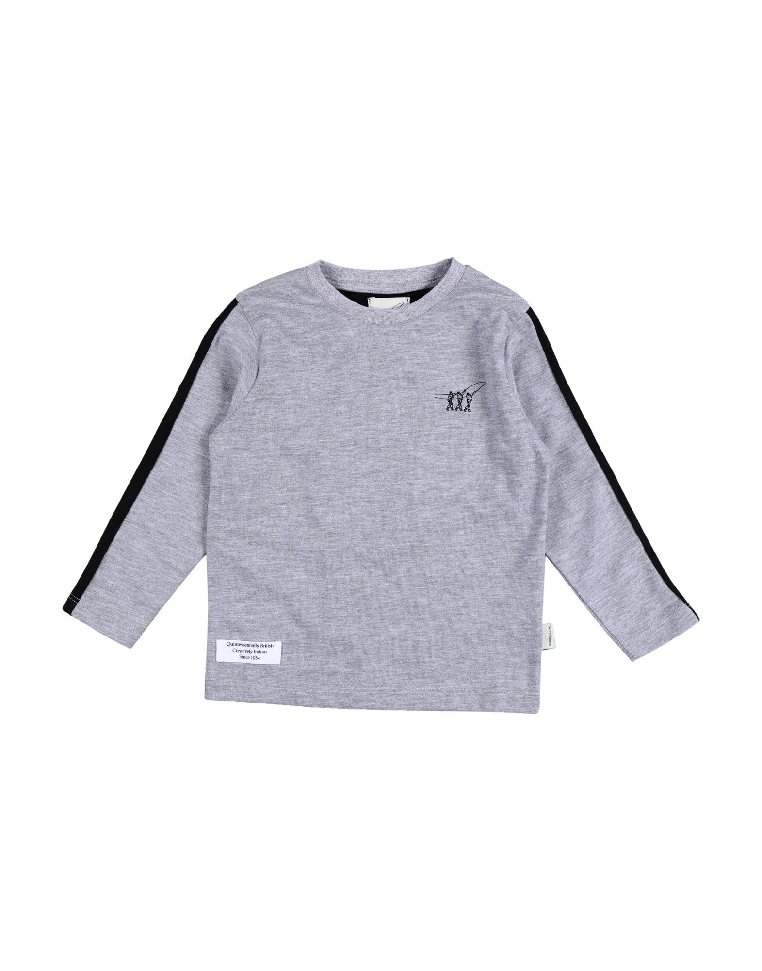 Henry Cotton's Kids' T-shirts In Grey