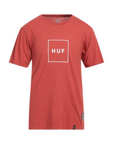 Shop Huf Man T-shirt Rust Size L Cotton In Red