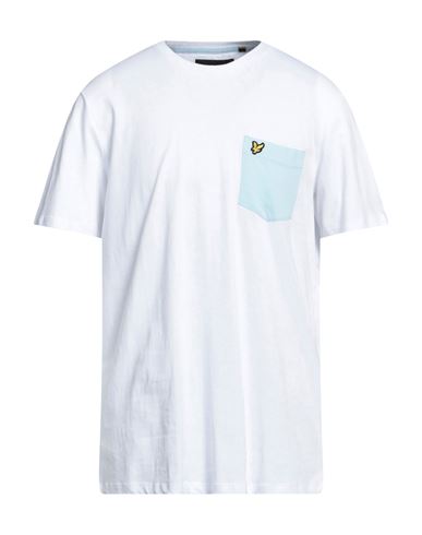 Lyle & Scott Man T-shirt Off White Size Xl Cotton