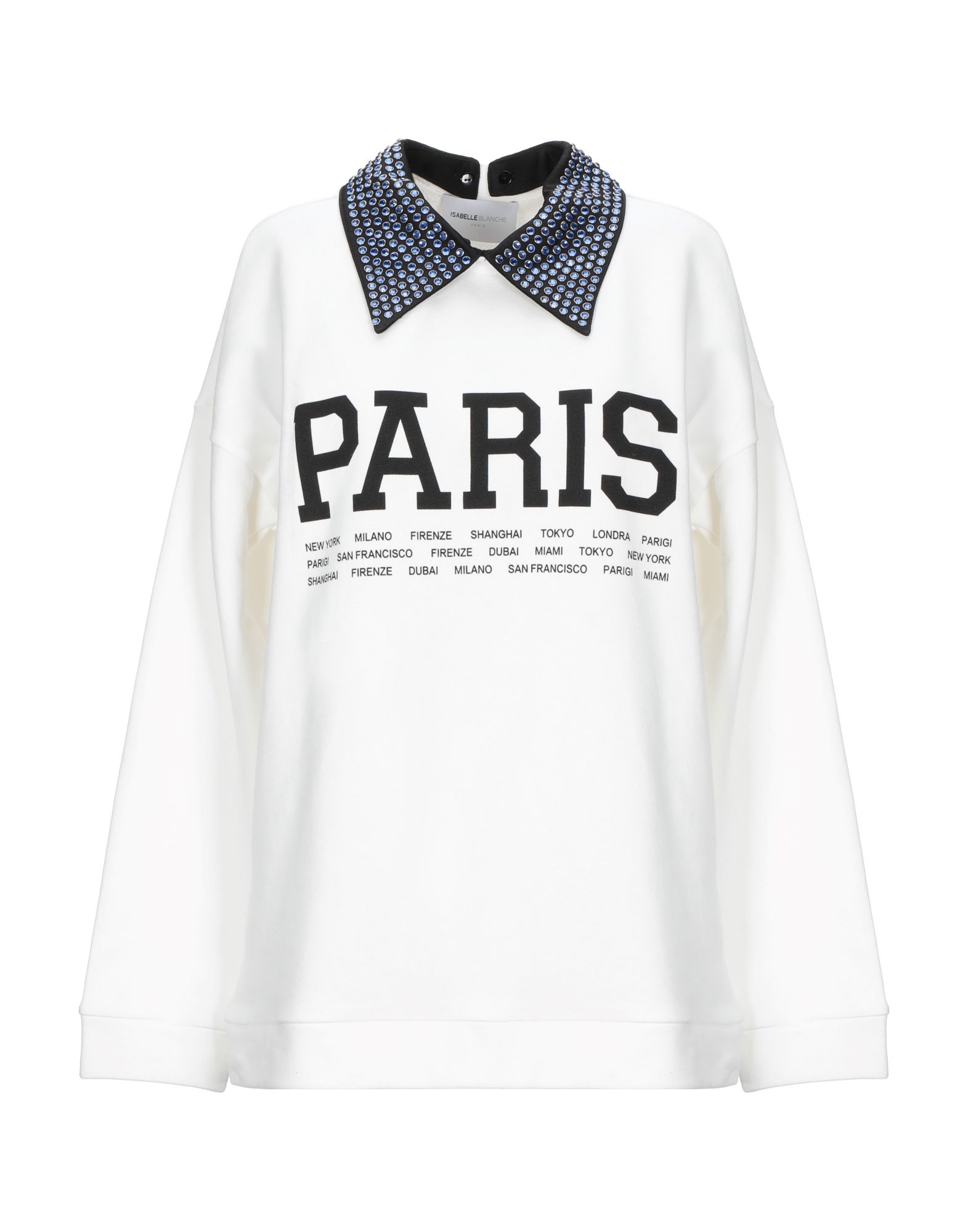 《セール開催中》ISABELLE BLANCHE Paris レディース スウェットシャツ ホワイト XS コットン 100%