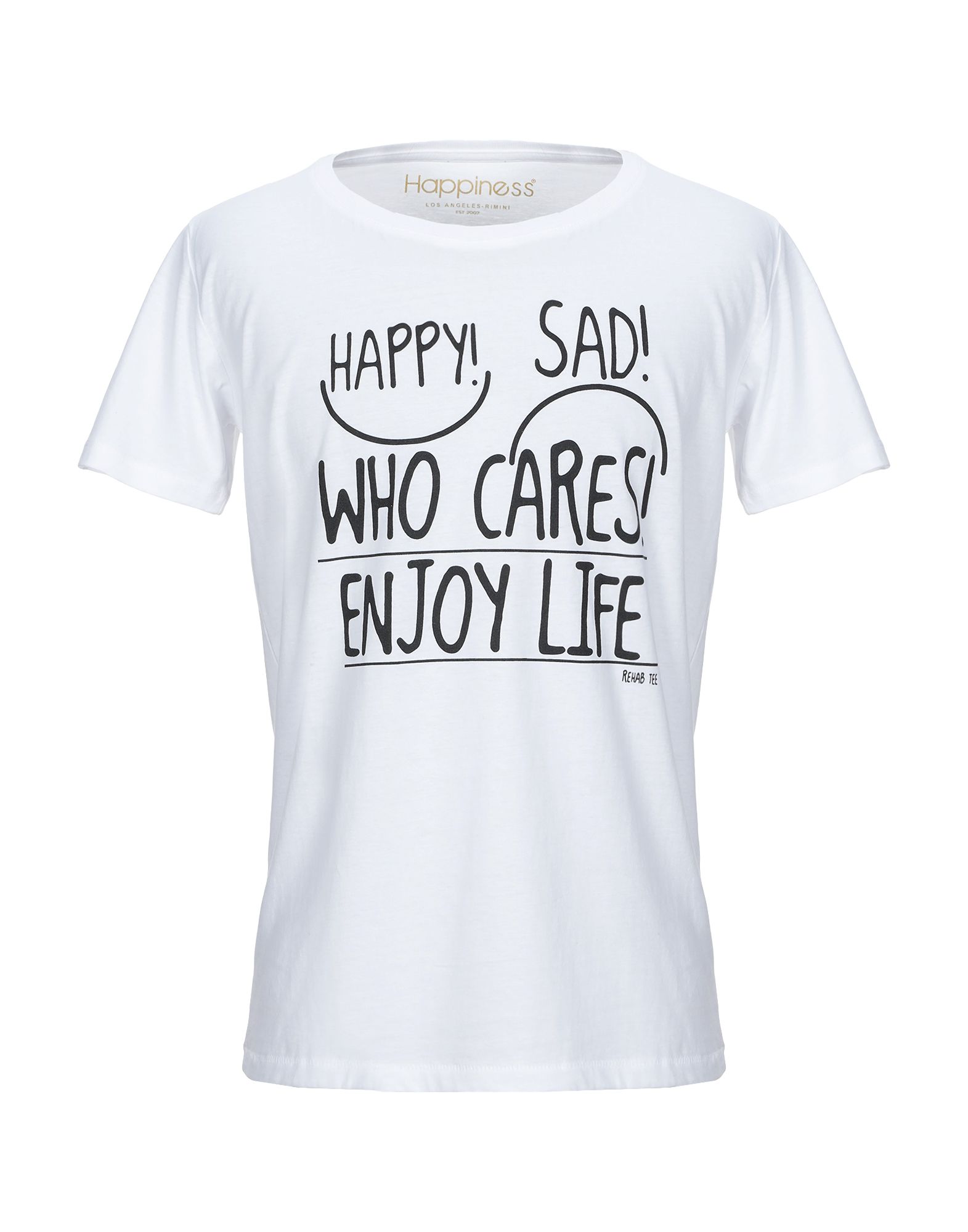 Happy white. Белая футболка счастье. Happiness Shirt.