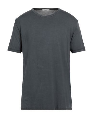 Crossley Man T-shirt Steel Grey Size Xl Cotton, Silk