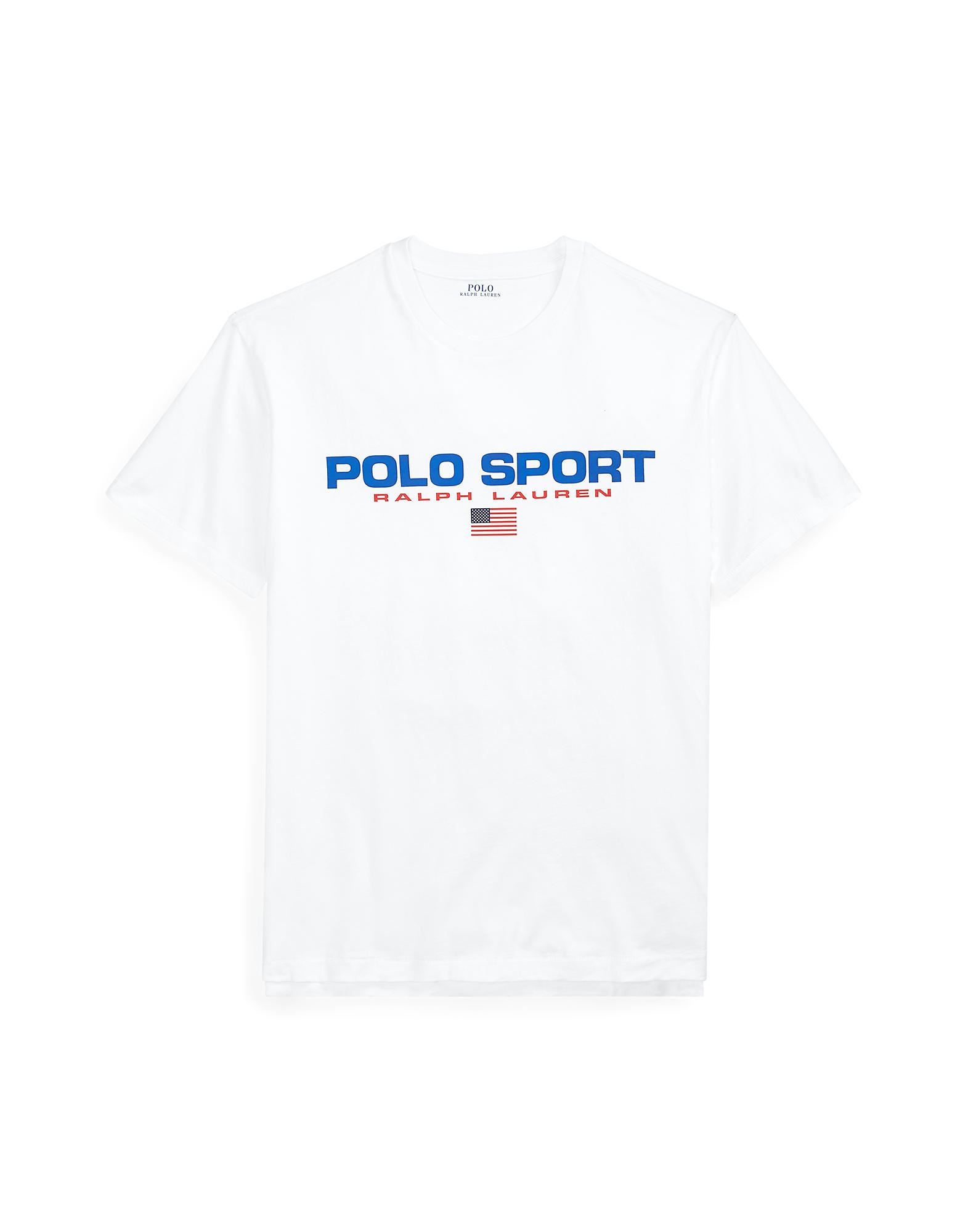 《送料無料》POLO RALPH LAUREN メンズ T シャツ ホワイト XS コットン 100% CLASSIC FIT POLO SPORT TEE