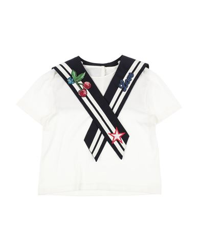 Shop Dolce & Gabbana Toddler Girl T-shirt White Size 6 Cotton, Polyester, Viscose, Lurex, Polyamide
