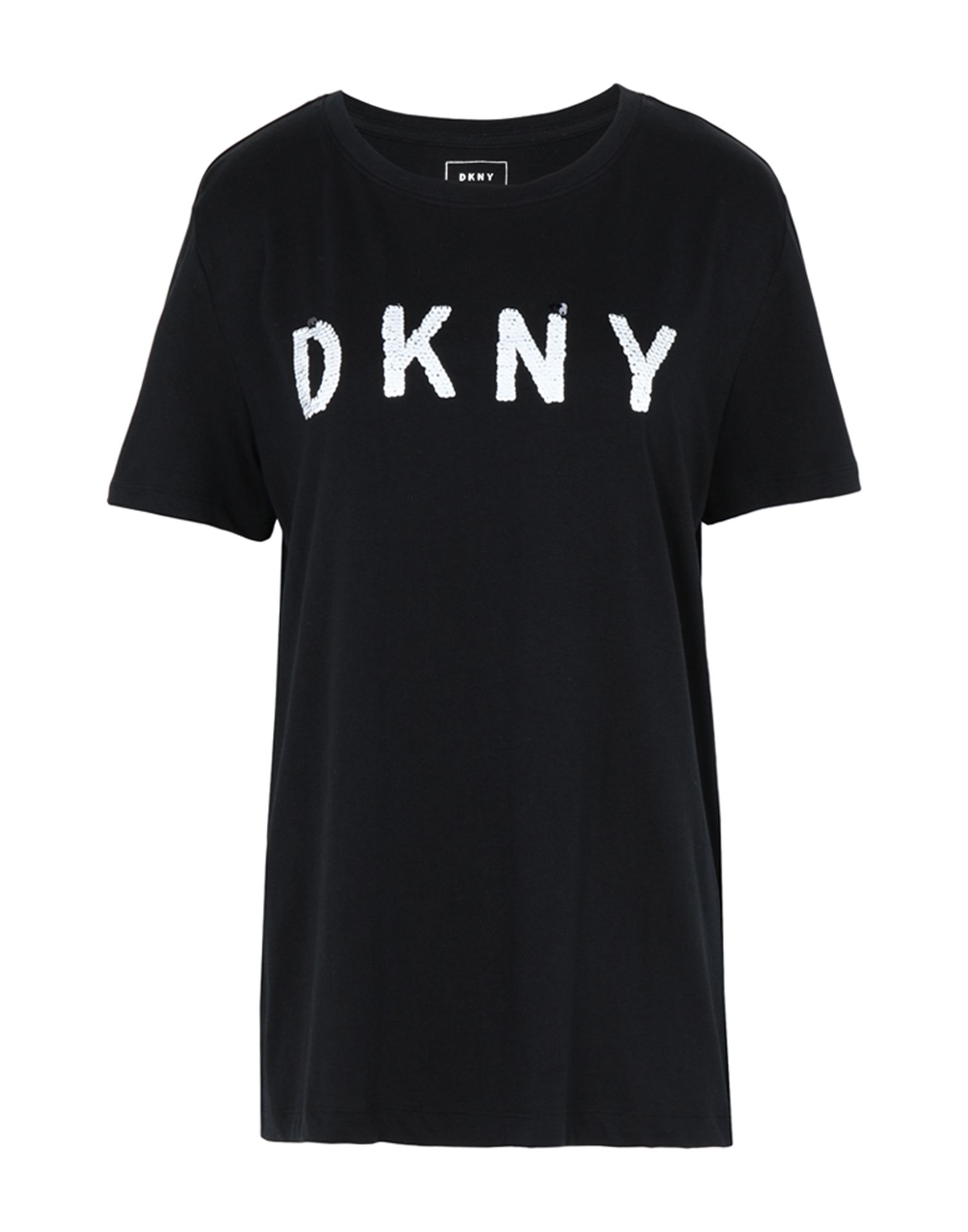 Футболка dkny. DKNY T Shirt. Футболка DKNY женская черная с пайетками.