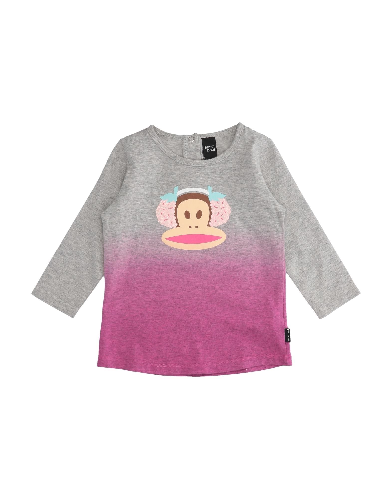 Small Paul By Paul Frank Kids' T-shirts In Grey