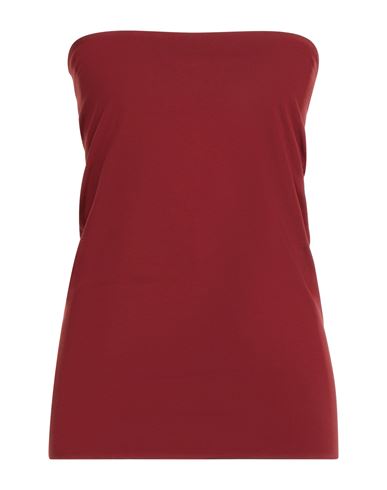 Brunello Cucinelli Woman Top Brick Size Xl Cotton, Elastane