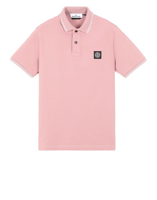 STONE ISLAND 22S18 Polo shirt Man Pink Quartz