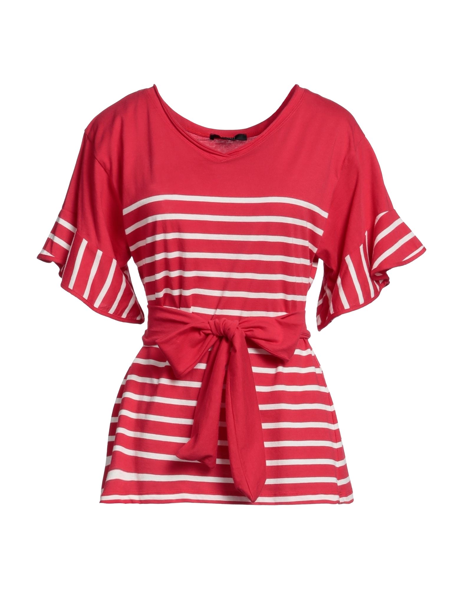 SEVENTY SERGIO TEGON SEVENTY SERGIO TEGON WOMAN T-SHIRT RED SIZE 10 COTTON