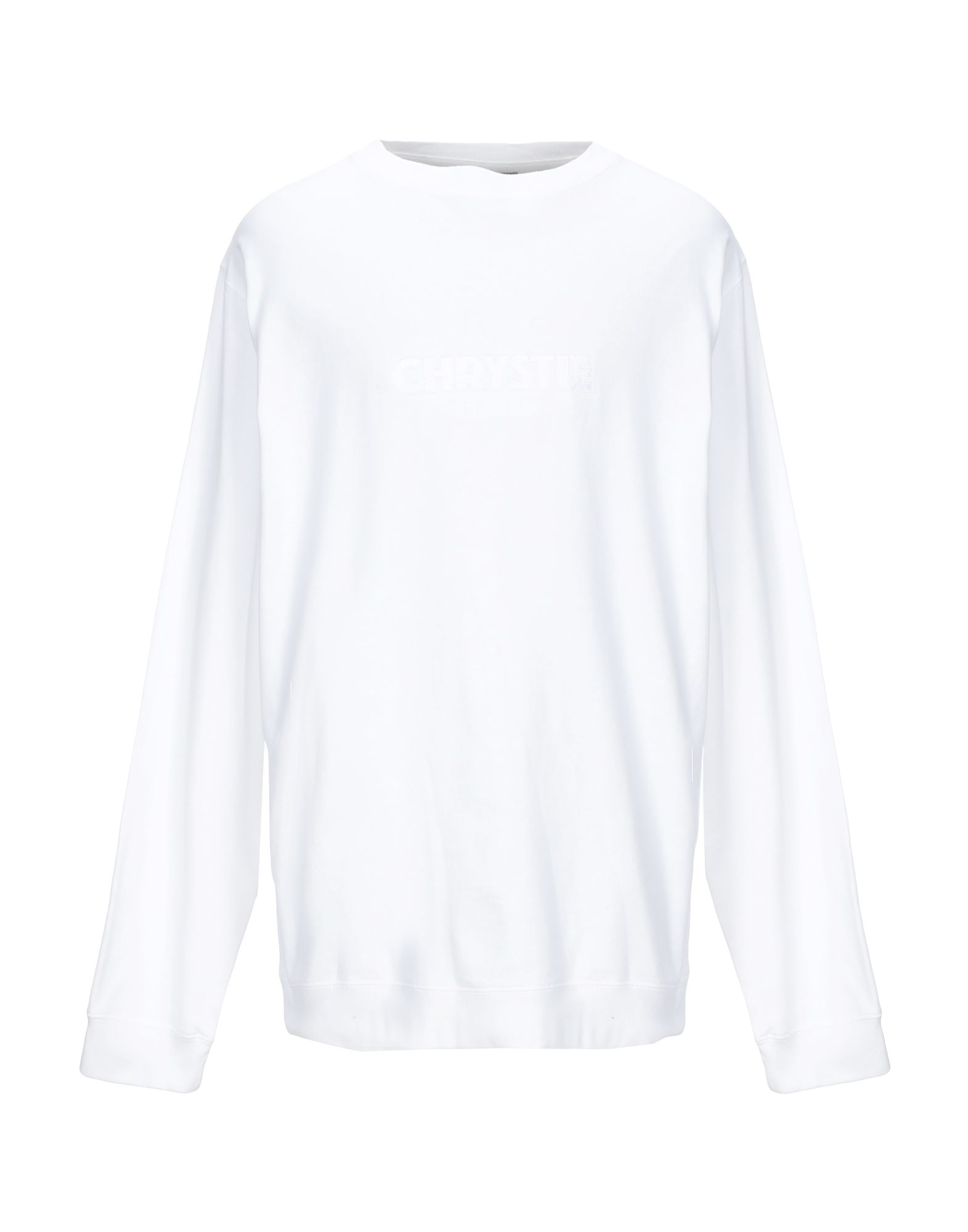 《期間限定セール開催中!》CHRYSTIE New York メンズ スウェットシャツ ホワイト XL コットン 100%
