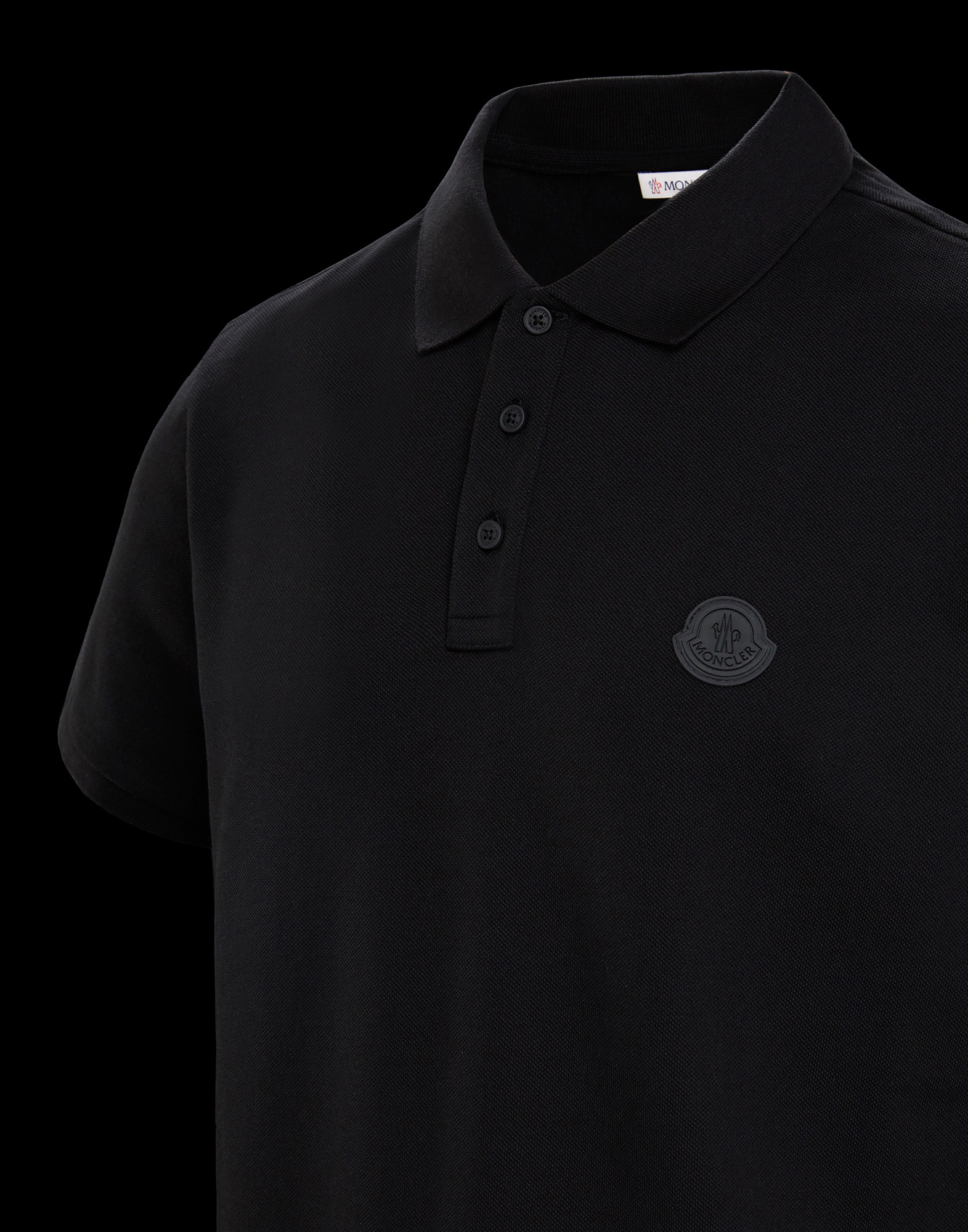 moncler black polo