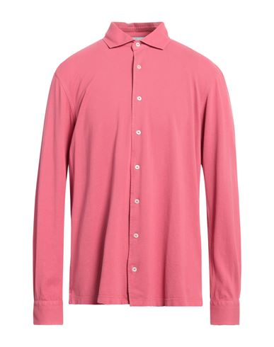 Gran Sasso Man Shirt Fuchsia Size 50 Cotton In Pink
