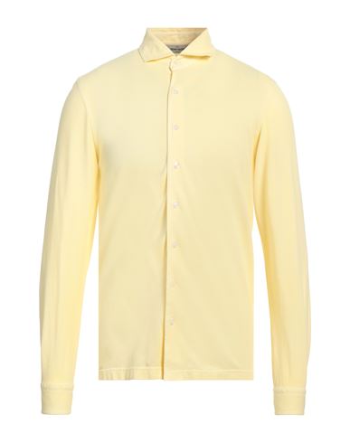 Gran Sasso Man Shirt Yellow Size 38 Cotton