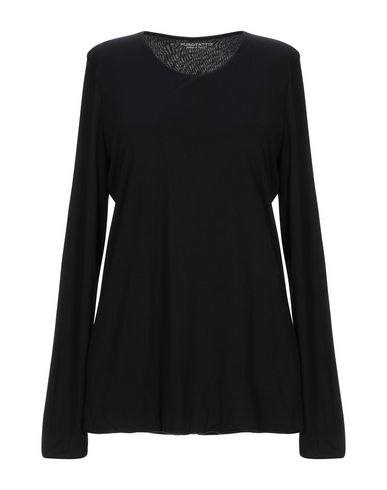 Shop Purotatto Woman T-shirt Black Size Xl Modal, Cashmere
