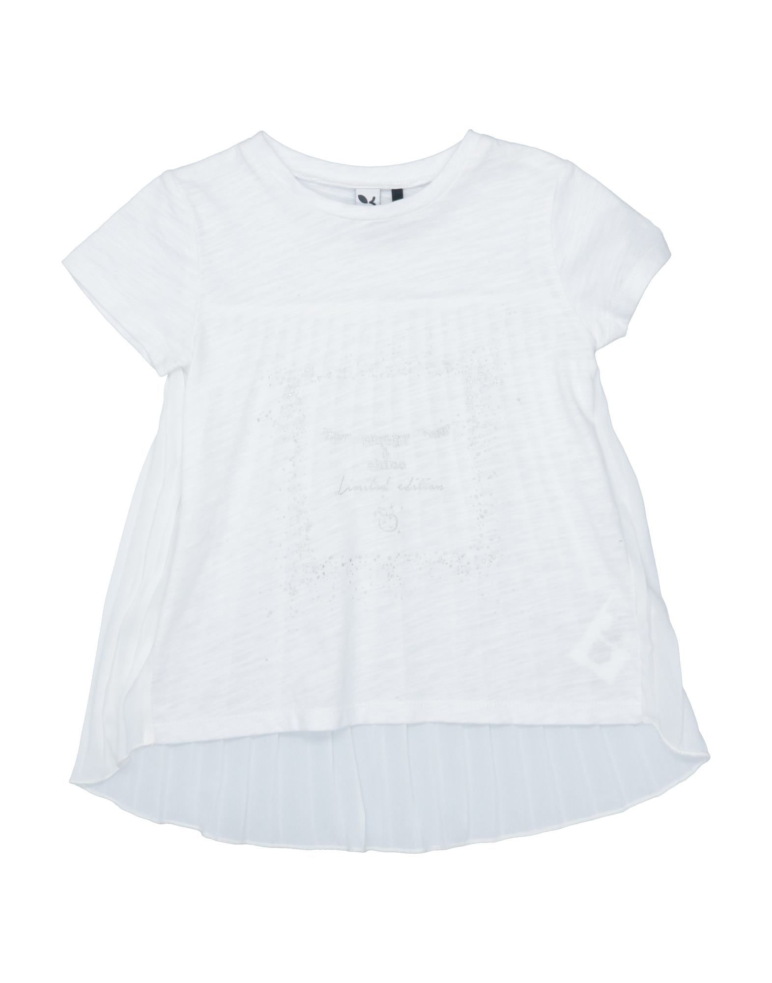 3 Pommes Kids' T-shirts In White
