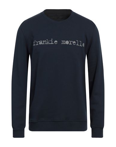 Frankie Morello Man Sweatshirt Navy Blue Size Xxl Cotton