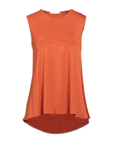 High Woman Top Orange Size Xl Rayon, Silk
