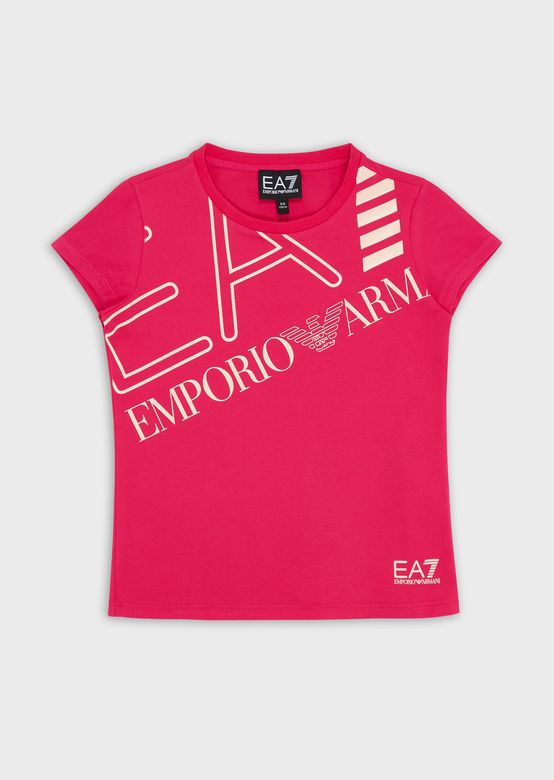 Emporio Armani T-shirts - Item 12371098 In Fuchsia | ModeSens