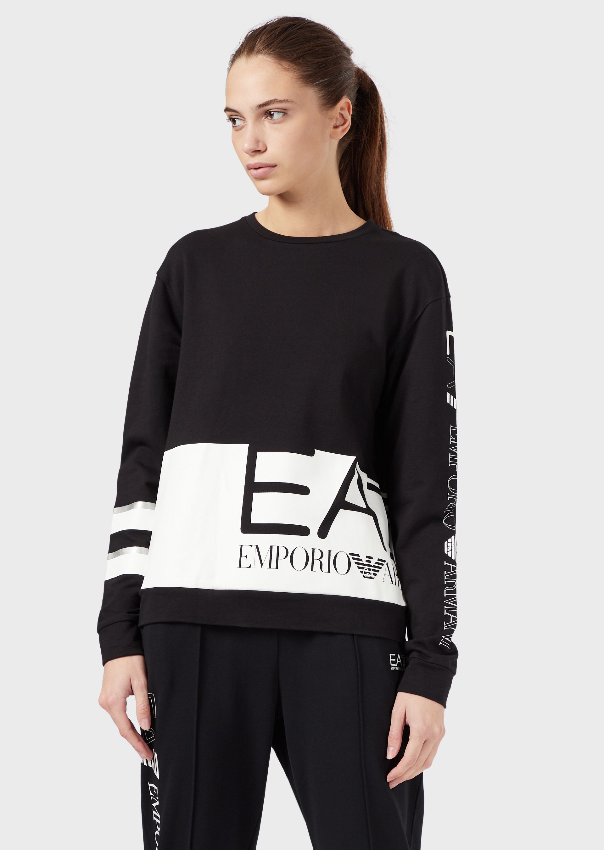 Emporio Armani Sweatshirts - Item 12371108 In Black | ModeSens