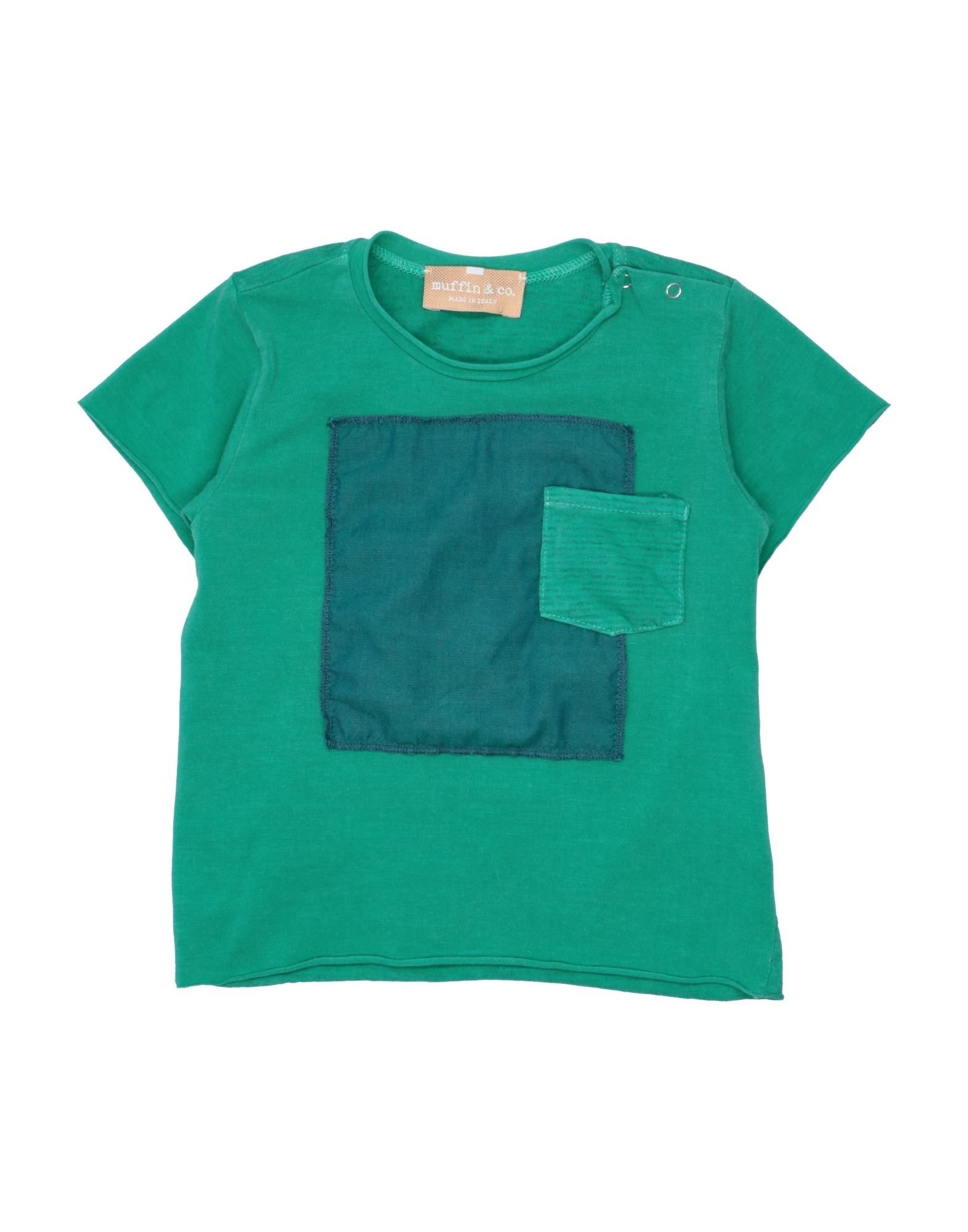 Muffin & Co. Kids' T-shirts In Green