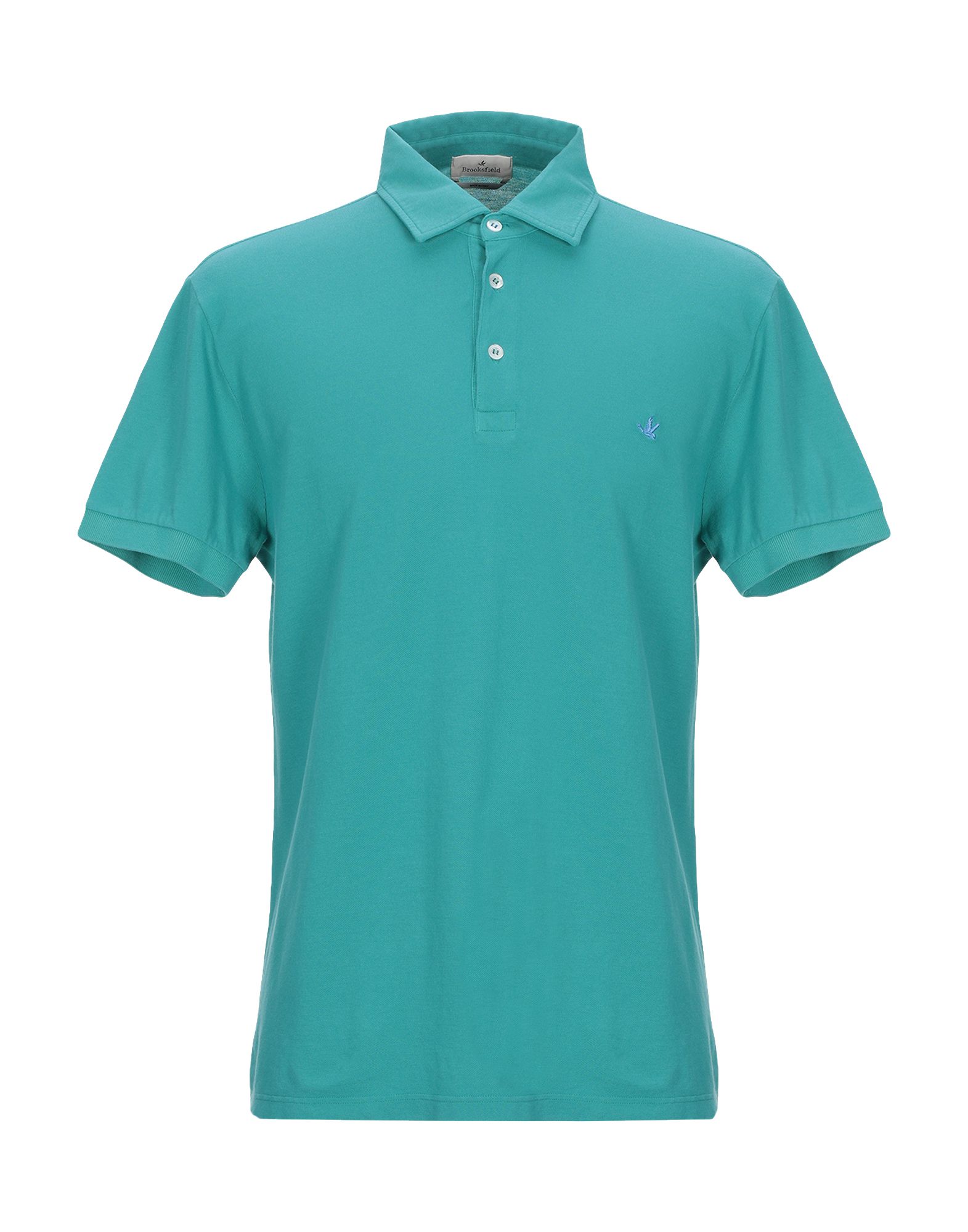 Brooksfield Polo Shirts In Emerald Green