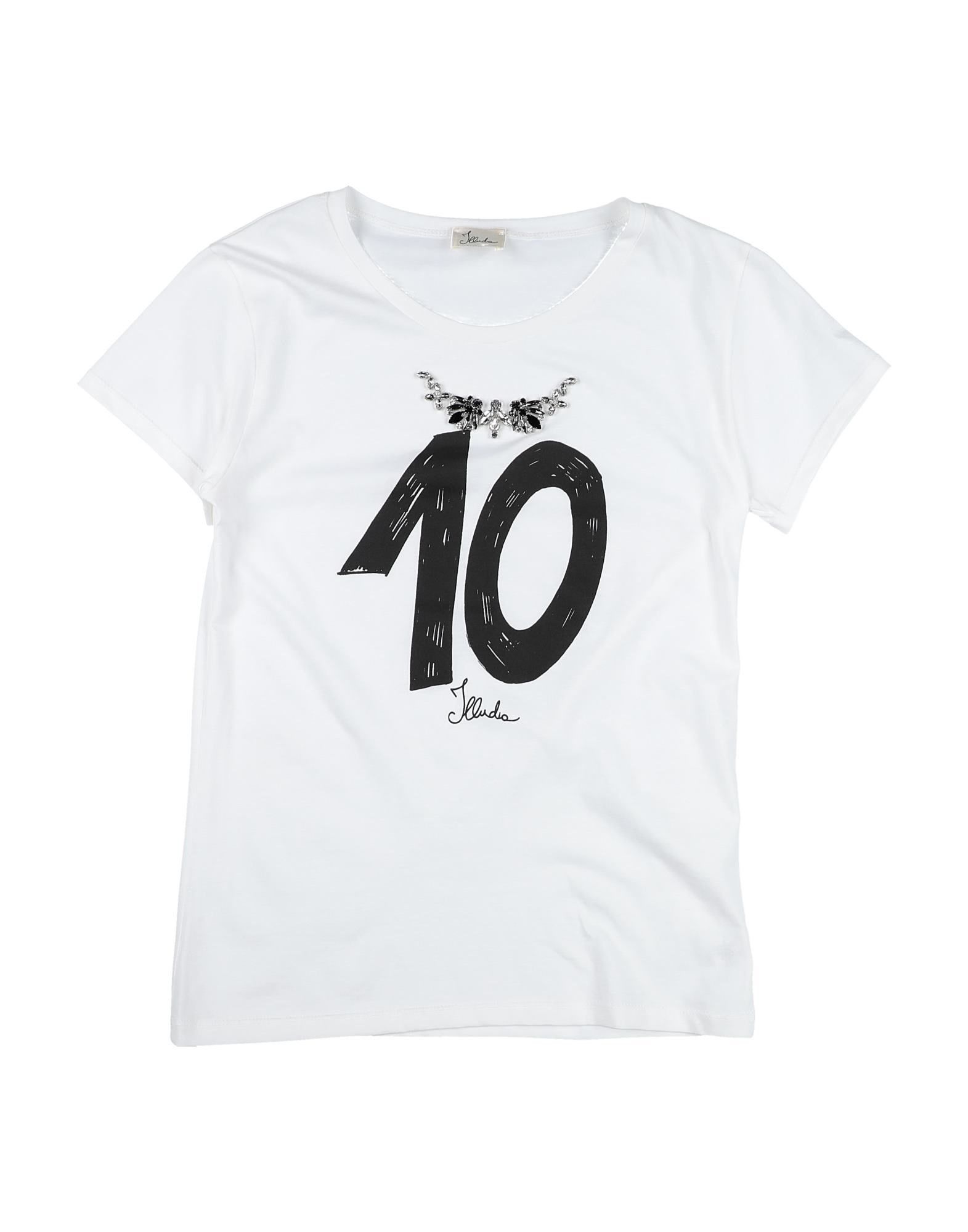Illudia Kids' T-shirts In Ivory