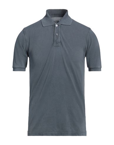 Man Polo shirt Grey Size 38 Cotton