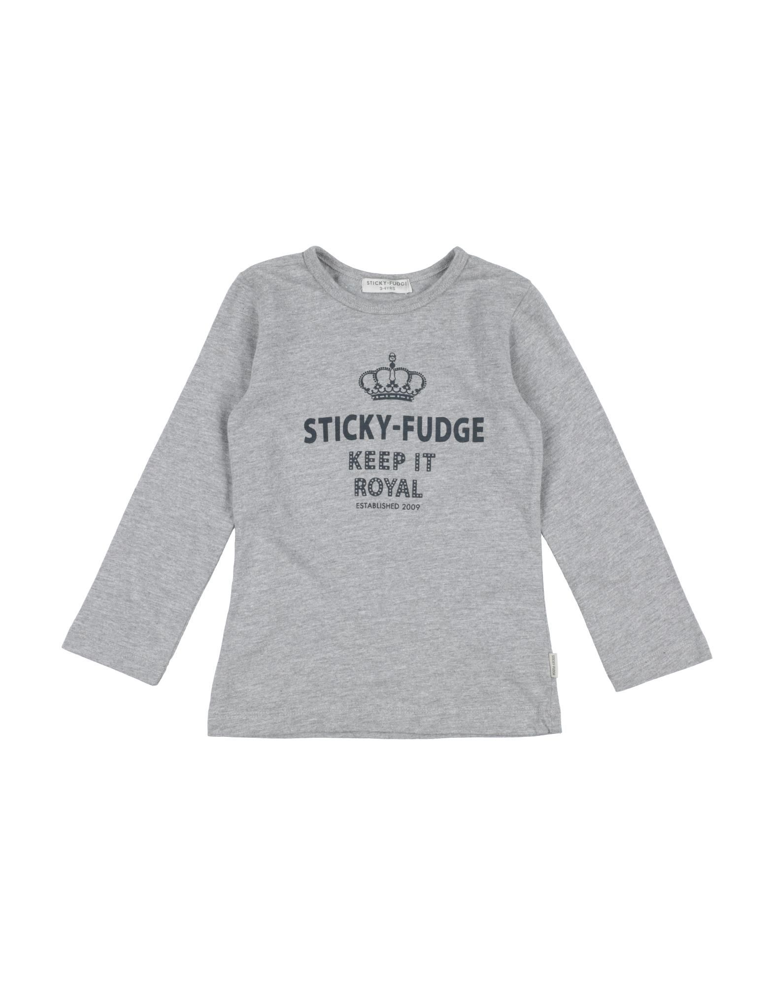 Sticky Fudge Kids' T-shirts In Grey