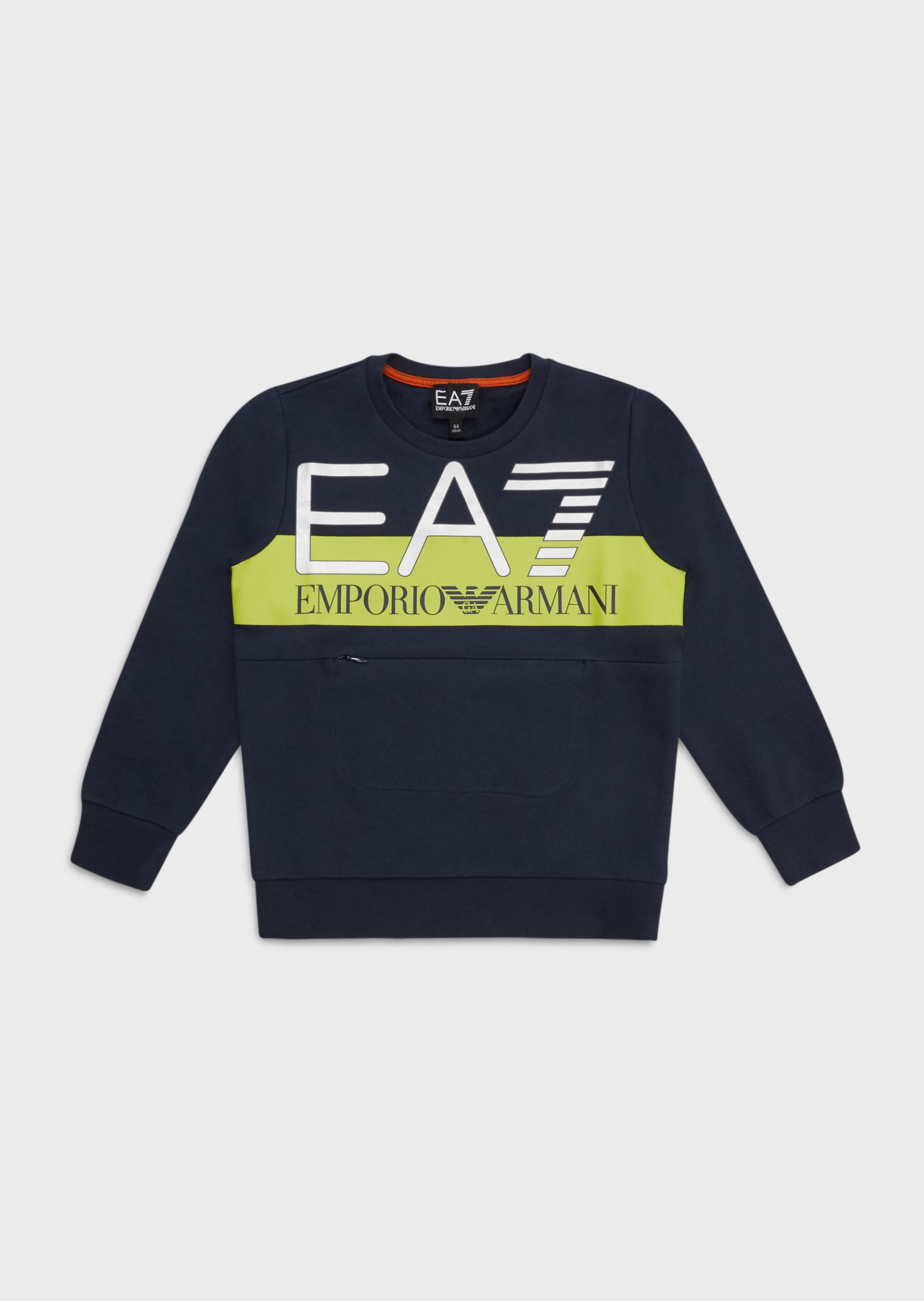 Click to view more detailed imagery on our partner's website Emporio Armani Sweatshirts - Item 12377189 In Navy Blue