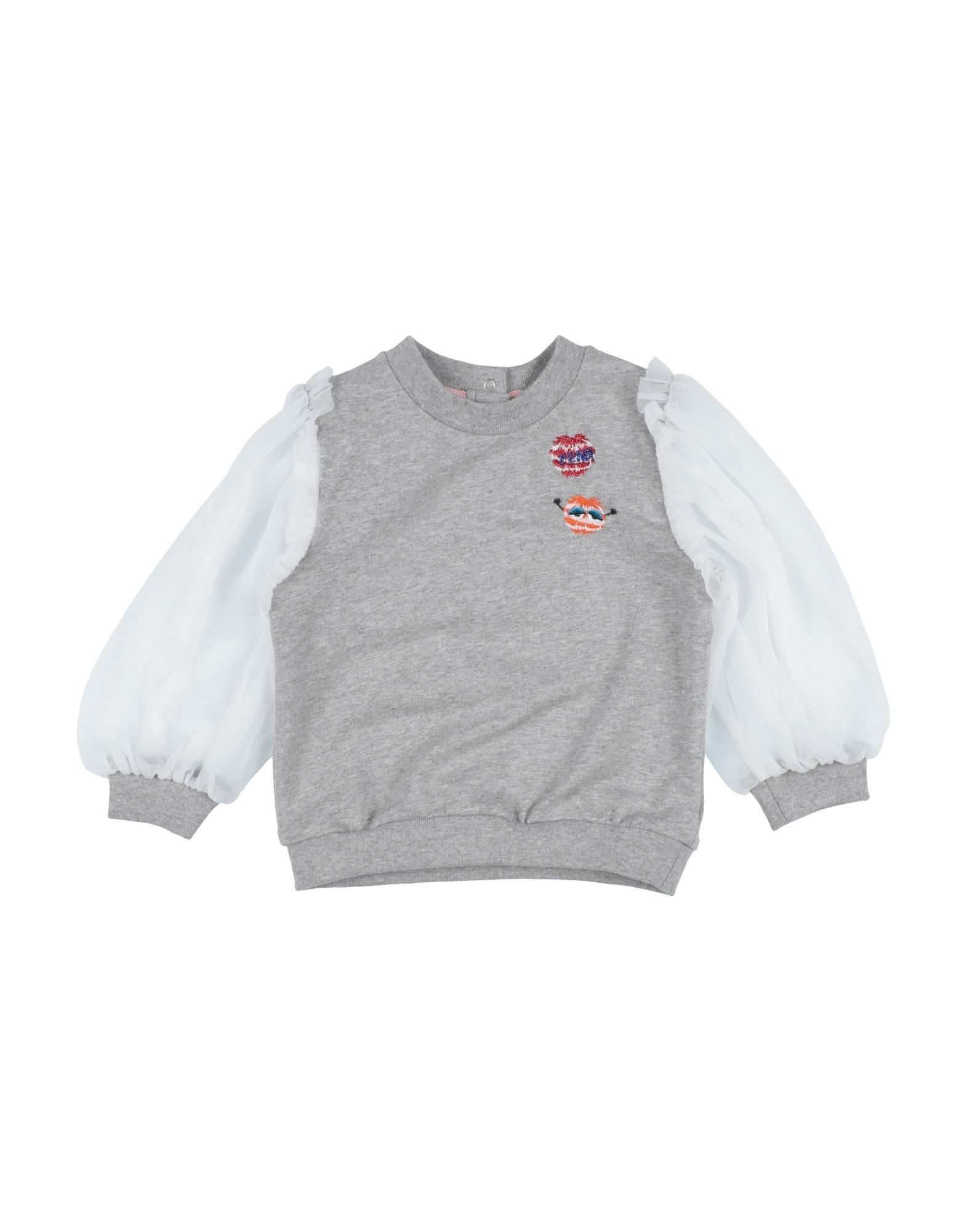 Fendi Kids' Sweatshirts In Grey