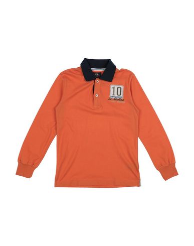 La Martina Babies'  Toddler Boy Polo Shirt Orange Size 4 Cotton, Elastane