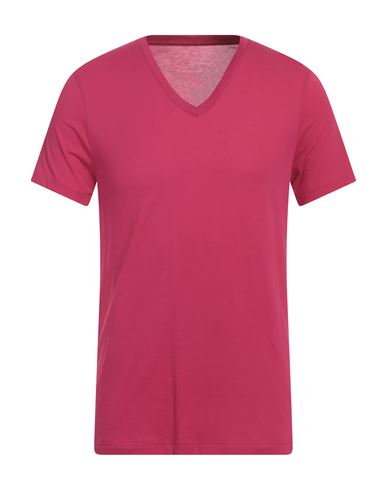 Armani Exchange Man T-shirt Fuchsia Size L Cotton In Pink