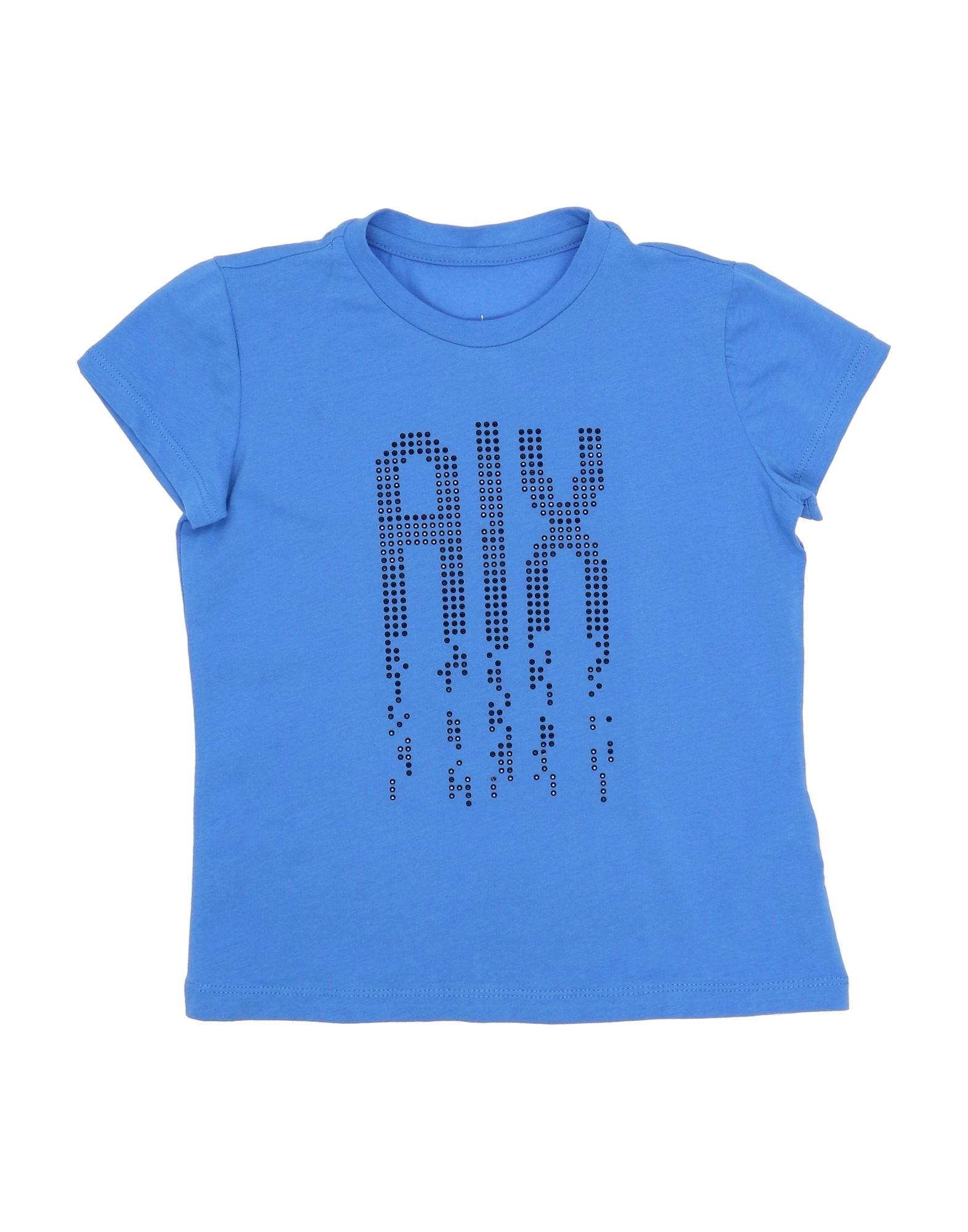 Armani Exchange Kids' T-shirts In Blue