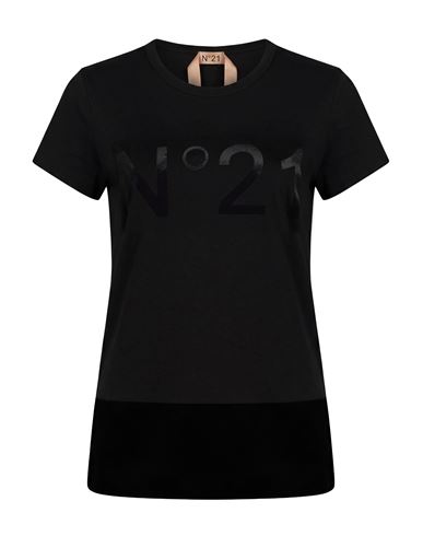 N°21 Woman T-shirt Black Size 4 Cotton