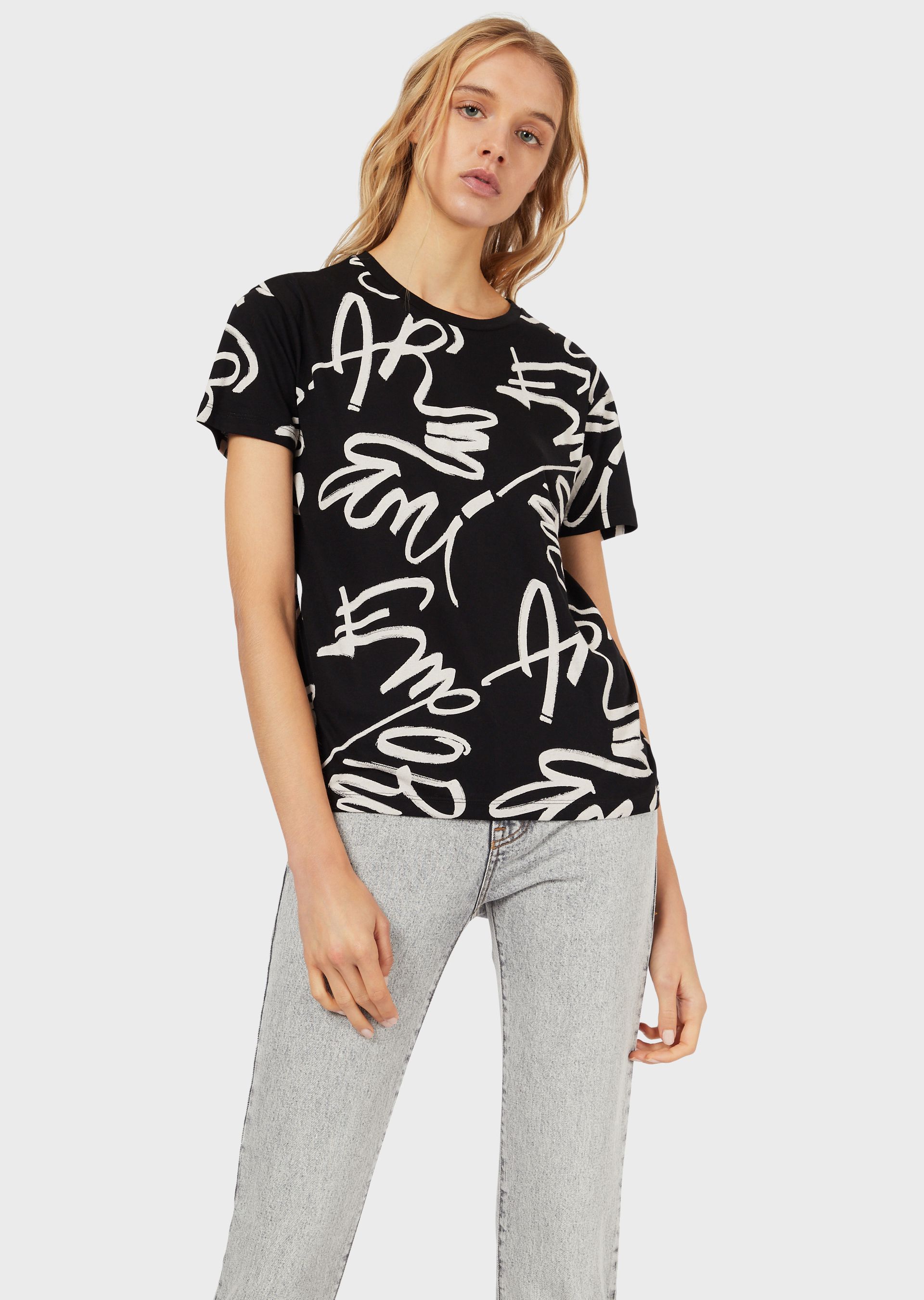 Click to view more detailed imagery on our partner's website Emporio Armani T-Shirts - Item 12381420 In Black
