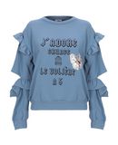 LE VOLIRE Damen Sweatshirt Farbe Taubenblau Gre 9