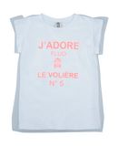 LE VOLIÈRE Mädchen 9-16 jahre T-shirts Farbe Weiß Größe 4