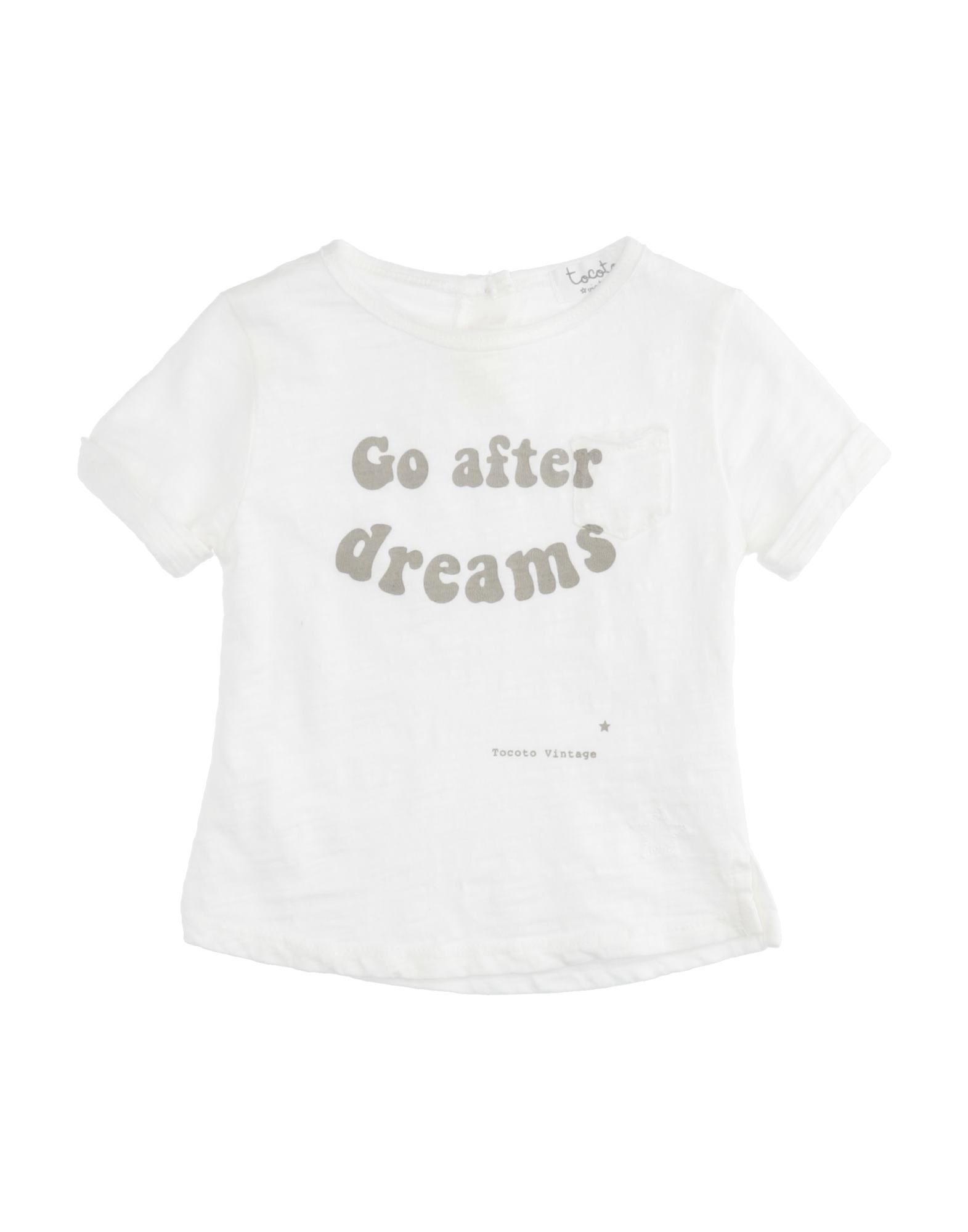 Tocoto Vintage Kids' T-shirts In White