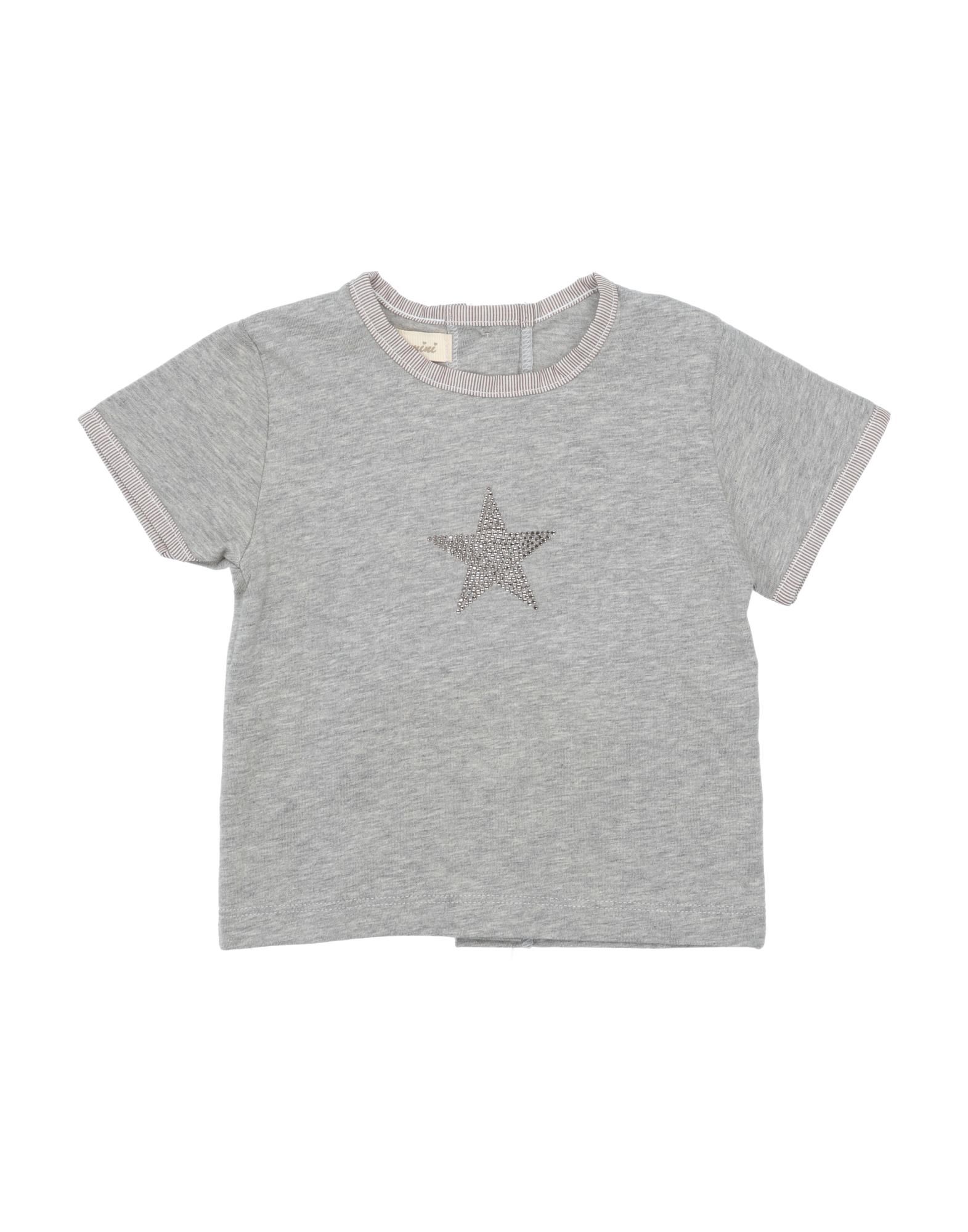 Olive Kids' T-shirts In Grey